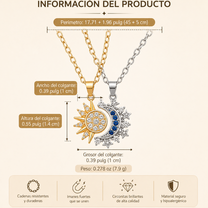 Collar Magnético Sol y Luna